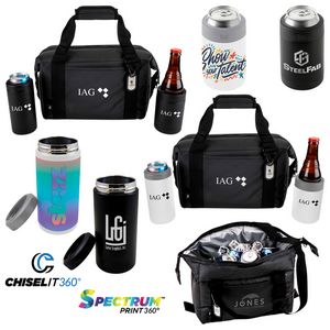 Basecamp Highland Peak Gift Set w/Cooler, Beverage Insulators