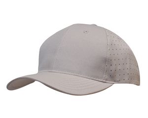 Breathable Poly Twill Cap w/Circle Perforations
