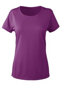 Zorrel® Ladies' Brazil Syntrel™ Short Sleeve Popcorn Knit Tee Shirt