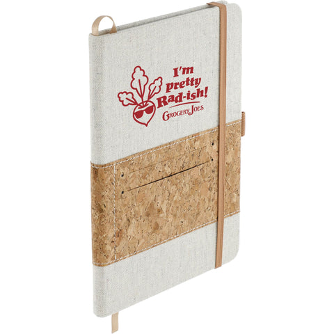 5.5'' x 8.5'' FSC® Mix Recycled Cotton Cork Notebook
