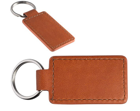 Tuscany™ PU Leather Rectangle Key Ring