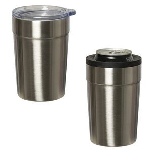 Chill Zone 360 Ml. (12 Fl. Oz.) 2-In-1 Stainless Steel Can Insulator/Tumbler