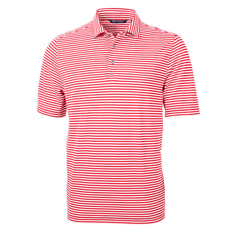 Cutter & Buck Virtue Eco Pique Stripe Recycled Mens Big and Tall Polo