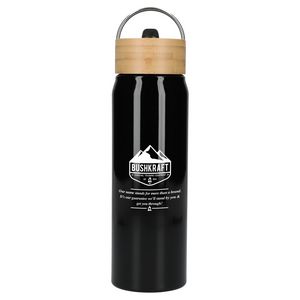 Billy 26oz Eco-Friendly Aluminum Bottle W/ FSC® 100% Bamboo Lid