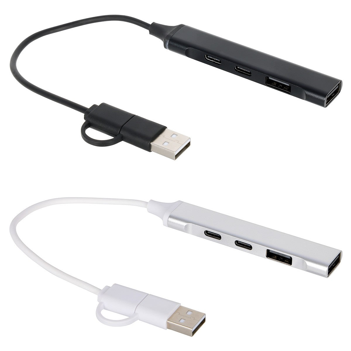 Sprint Recycled Aluminum 4-Port USB-A and USB-C Hub