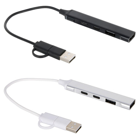 Sprint Recycled Aluminum 4-Port USB-A and USB-C Hub
