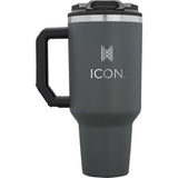 Charcoal Gray/Black/Silver Logo Back View