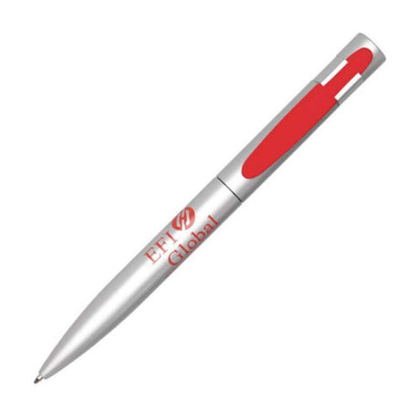 Silver/Red PMS 200C RED