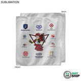 72 Hr Fast Ship - White Microfiber Dri-Lite Terry Sponsorship Rally Towel, 12x12, Sublimated