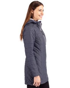 Cutter & Buck Rainier PrimaLoft? Womens Eco Insulated Hooded Long Coat