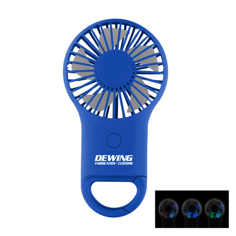 Rechargeable Handheld Fan With Carabiner 2.0