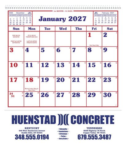 Skinner & Kennedy® Home/Office Appointment Calendar