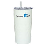 Montego 600 Ml. (20 Fl. Oz.) Double Walled Travel Tumbler With Straw
