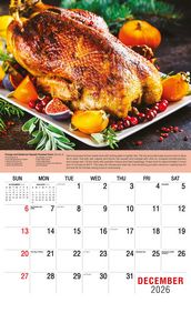 Galleria Wall Calendar 2026 Recipes