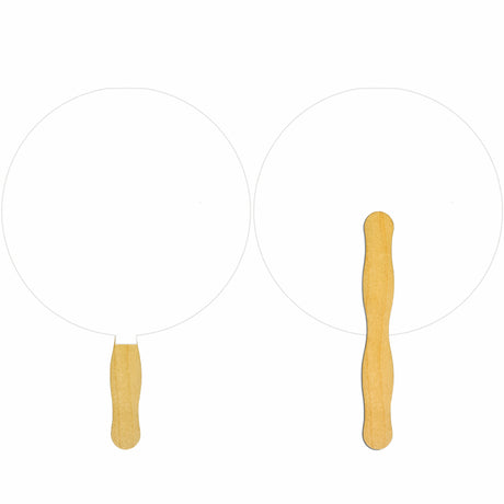 Round Glued Hand Fan (1 Side/ 1 imprint color)