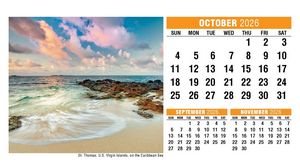 Galleria Sun, Sand & Surf Desk Tent Calendar