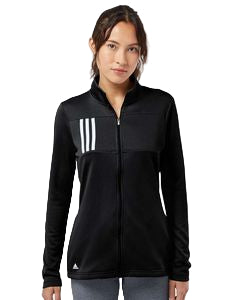Adidas® Women's 3-Stripes Double Knit Full-Zip Pullover