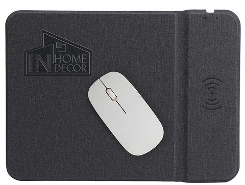 Azure 15W Wireless Charger Mouse Pad with Kickstand
