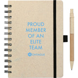 5'' x 7'' FSC® Mix Wheat Straw Notebook with Pen