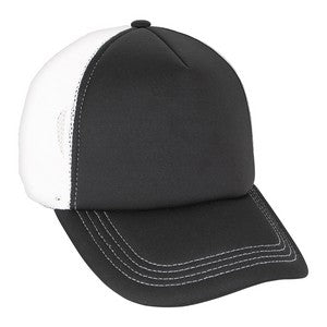 VHDW26262 Foam Trucker Cap Black/White