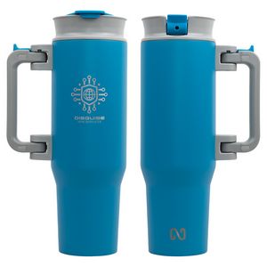 NAYAD® Genesis 40 oz Stainless Steel Double-Wall Mug with Foldable Handle