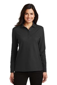 Port Authority® Ladies' Silk Touch™ Long Sleeve Polo Shirt
