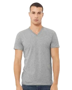 Bella+Canvas® Heather CVC V-Neck Tee
