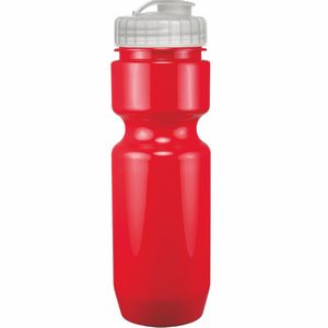 22 Oz. Bike Bottle w/ Flip Top Lid - Solid Colors