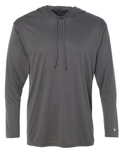 Badger Sport Unisex B-Core Long-Sleeve Performance Hooded T-Shirt