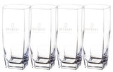~ Sterling square highball 16oz clear glass S/4 in a Sable Gift box
