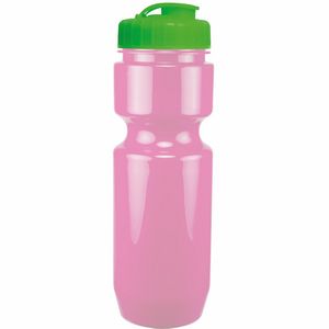 22 Oz. Bike Bottle w/ Flip Top Lid - Solid Colors