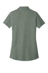 Dark Green Heather Blank Back View