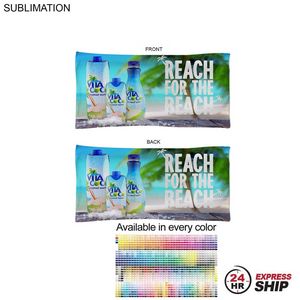 24 Hr Express Ship - Absorbent Microfiber Dri-Lite Terry Pool Towel, 20x40, Sublimated
