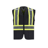000948 Scout Adult Tricot Hi-Vis Zipper Front Vest