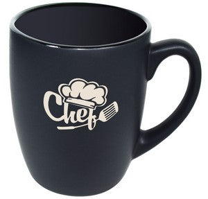 Cottager 12oz matte black mug - Etched