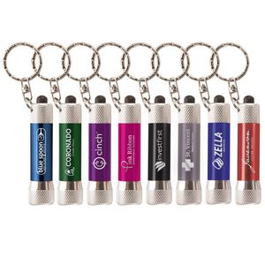 Chroma - Laser Engraved Metal LED Flashlight with Keyring