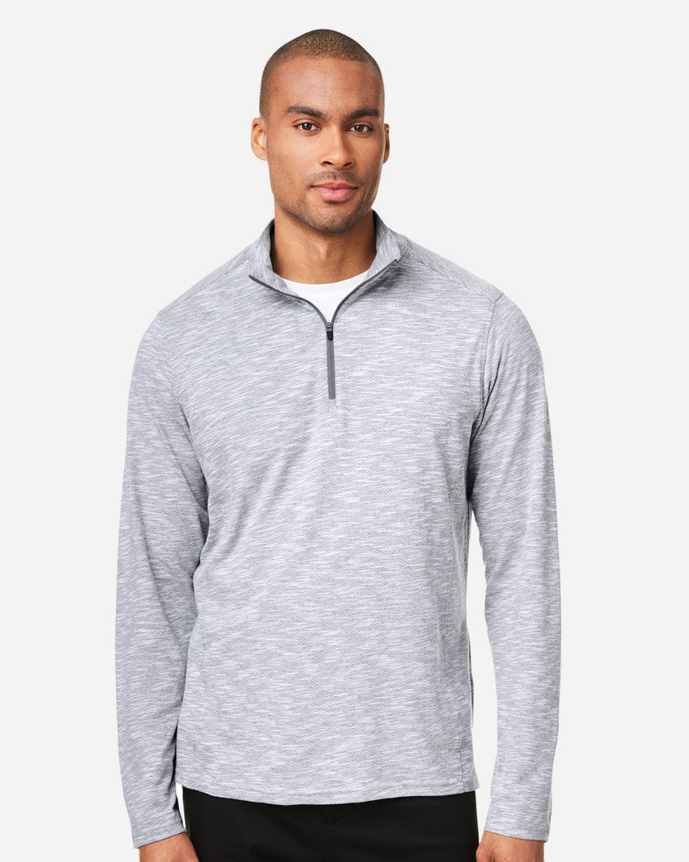 NORTH END® Men's Eclipse Jacquard Quarter-Zip Pullover
