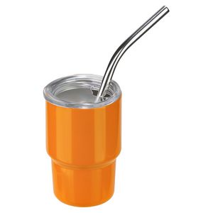 Mini Belmont 3 oz Double-Wall Stainless Steel Tumbler with Straw