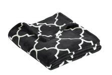 Graphite Gray/White Quatrefoil Blank