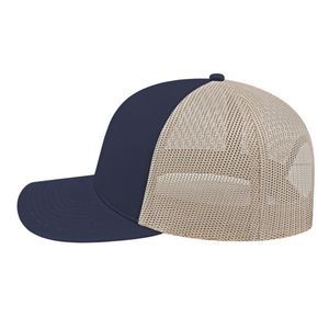 000379 Cap America Poly/Cotton Trucker Mesh Back Cap
