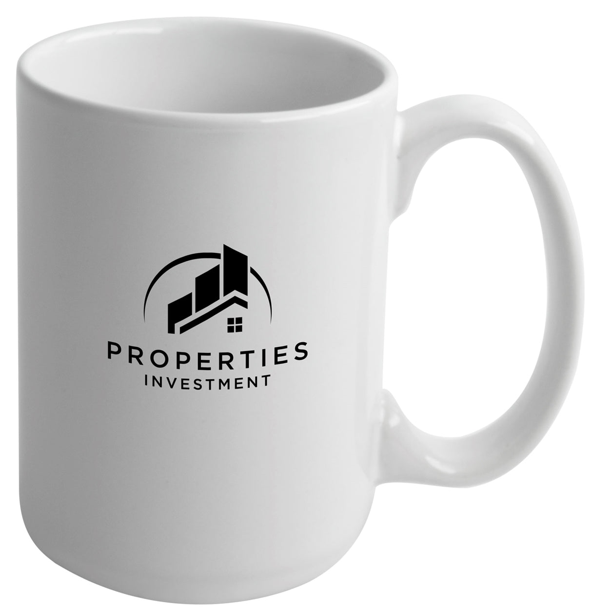 Jumbo 15oz white ceramic mug