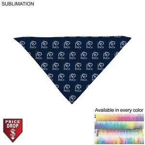 48 Hr Quick Ship - Triangle Bandana, 32x22x22, Stitched Edges, Sublimated Edge to Edge