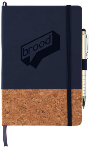 5.5'' x 8.5'' FSC® Mix Lucca Cork Hard Bound Journal