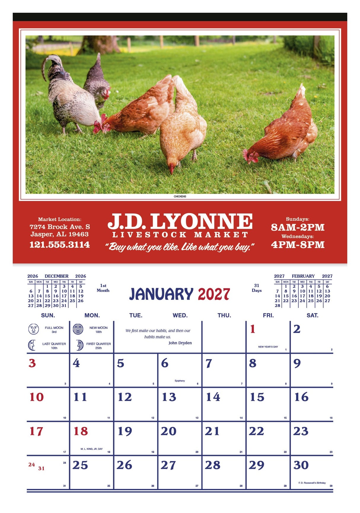 Skinner & Kennedy Farm Calendar image