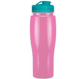 24 Oz. Contour Bottle w/ Flip Top Lid - Solid Colors