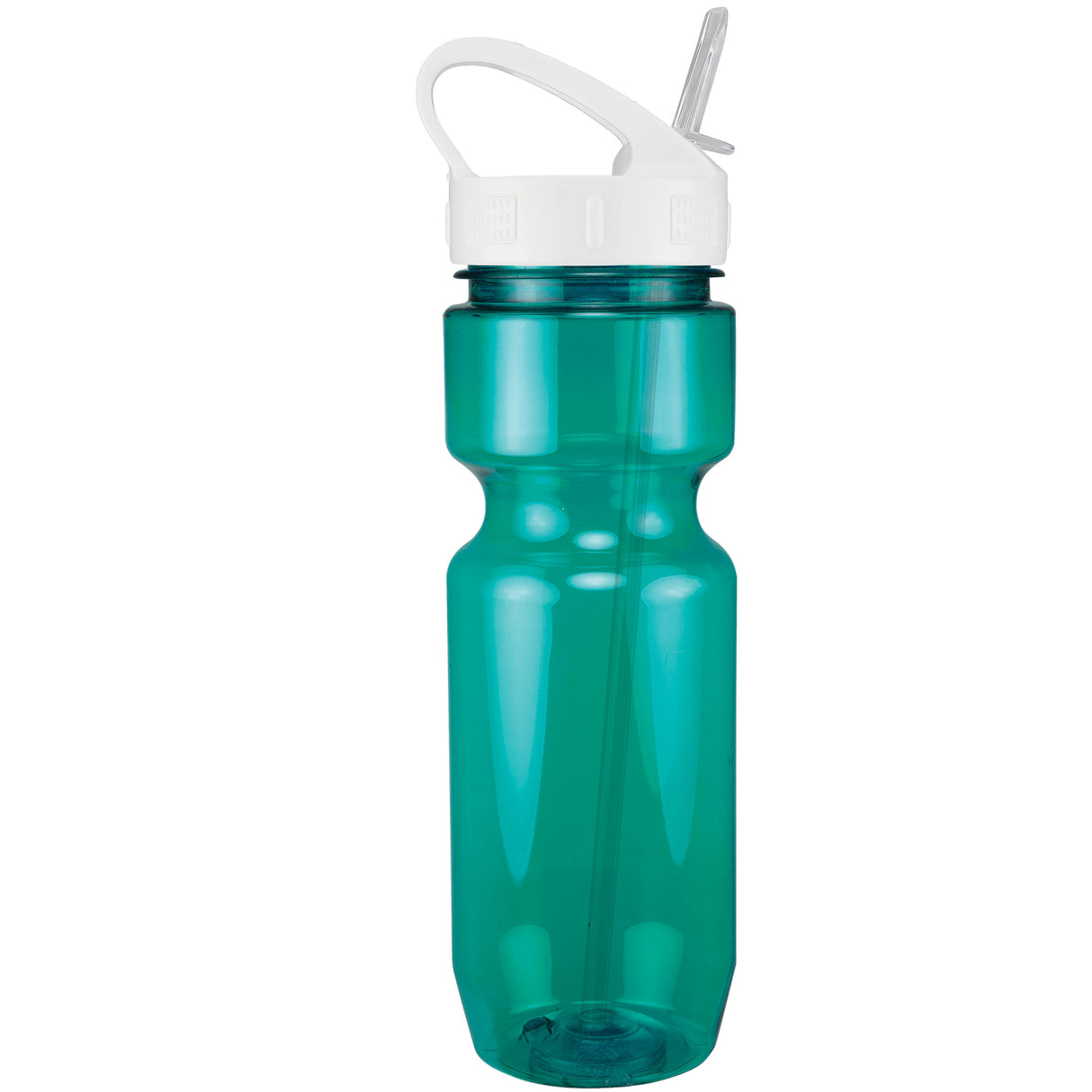 Translucent Aqua Blue/White Lid