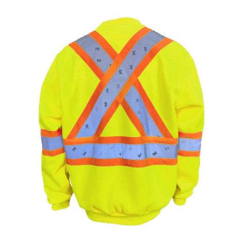 11 Oz. Lime Polyester Microfleece Crewneck Sweatshirt