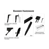 72 Hr Fast Ship - Tradeshow Package, Banner with X-Stand + Sublimated Tablerunner, Easy to setup