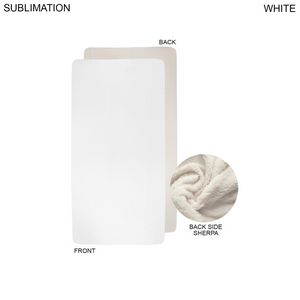 Patio, Outdoor Blanket in Plush Sherpa Lined Micro Mink, 30x60, Lap Blanket