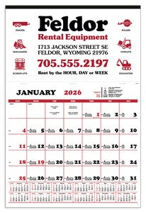 Contractor's Apron Calendar